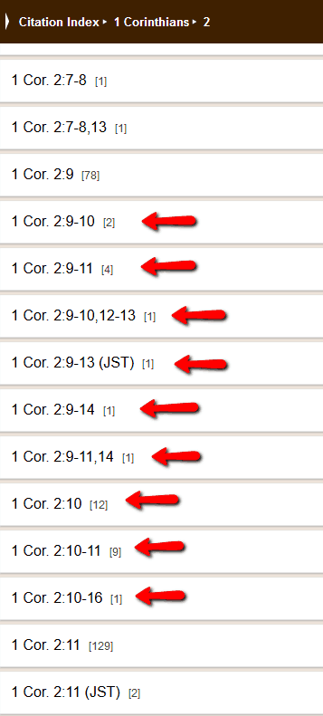 LDS Citation Index Example