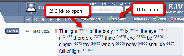 Light of the body is the eye