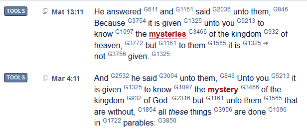 Seeking the mysteries