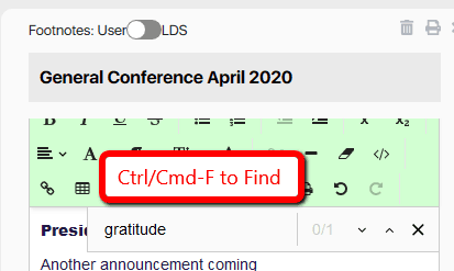 Find within a Collection Note