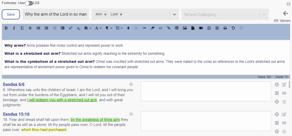 collection note with multiple questions and verses
