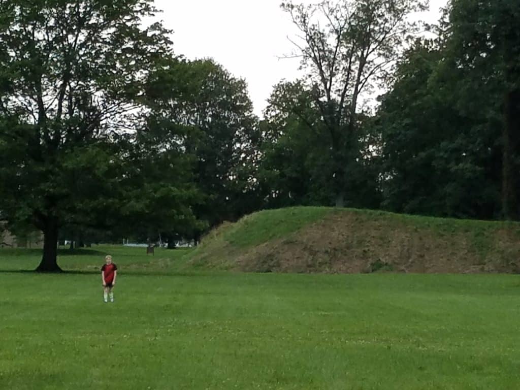 Ground fortifications in Ohio - closer