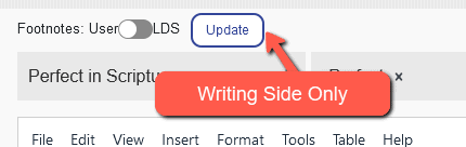 Collection note writing side update only