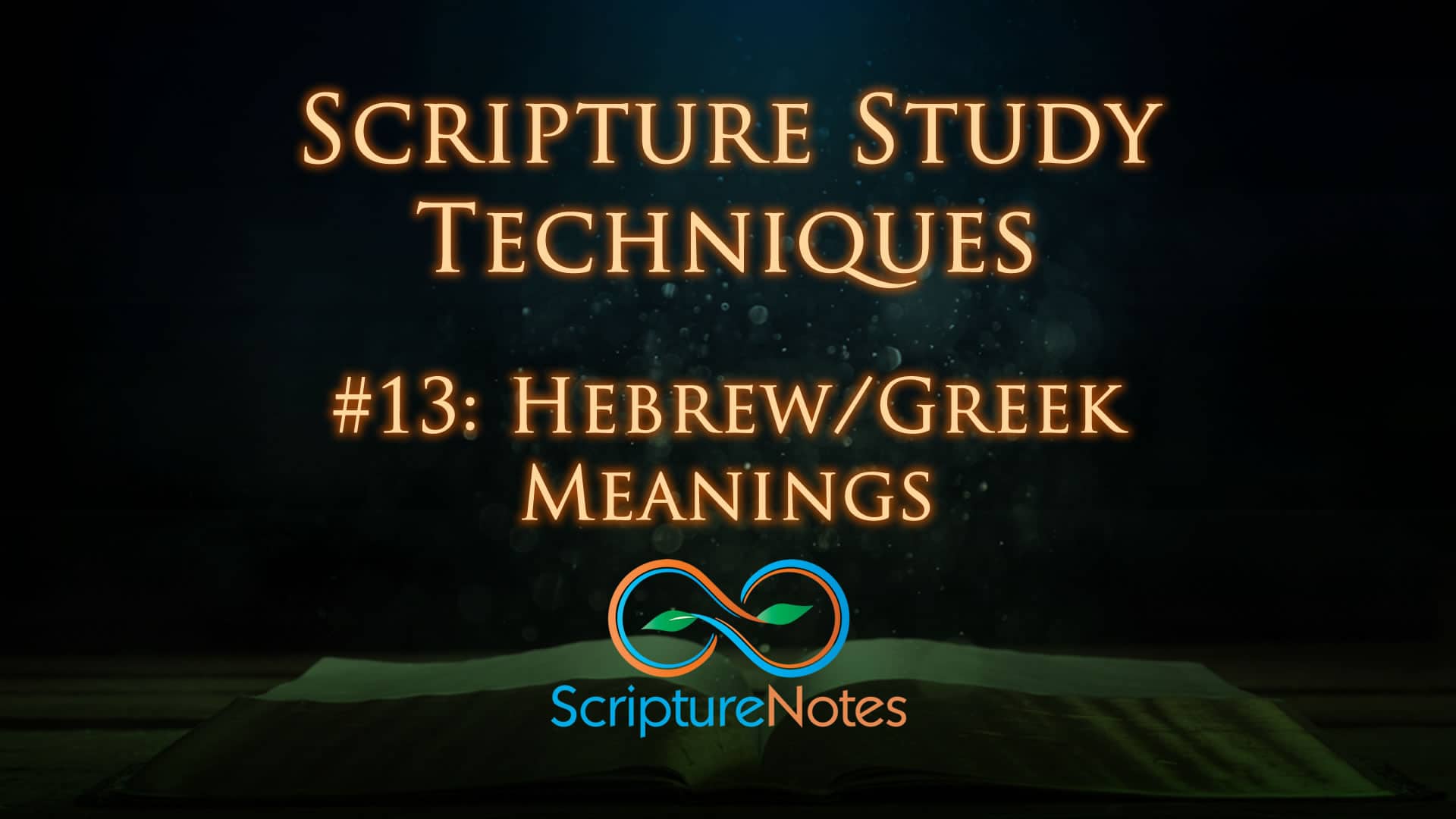 Scripture Study Techniques 13