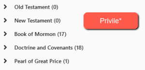 Privileges in scripture