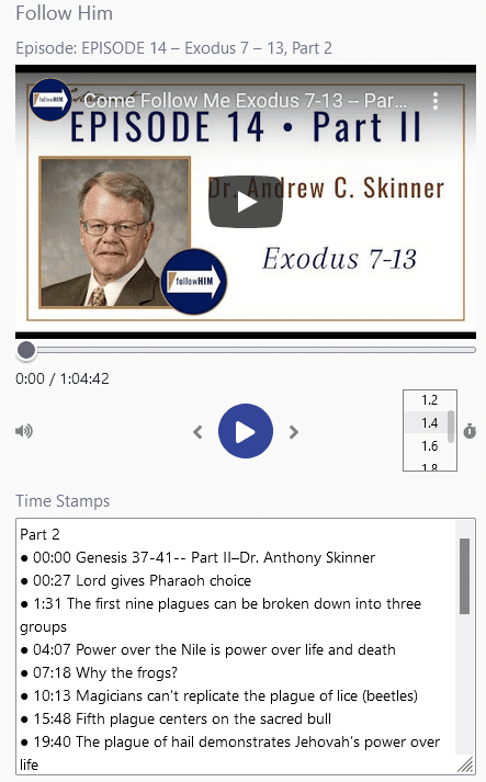 Come Follow Me media player