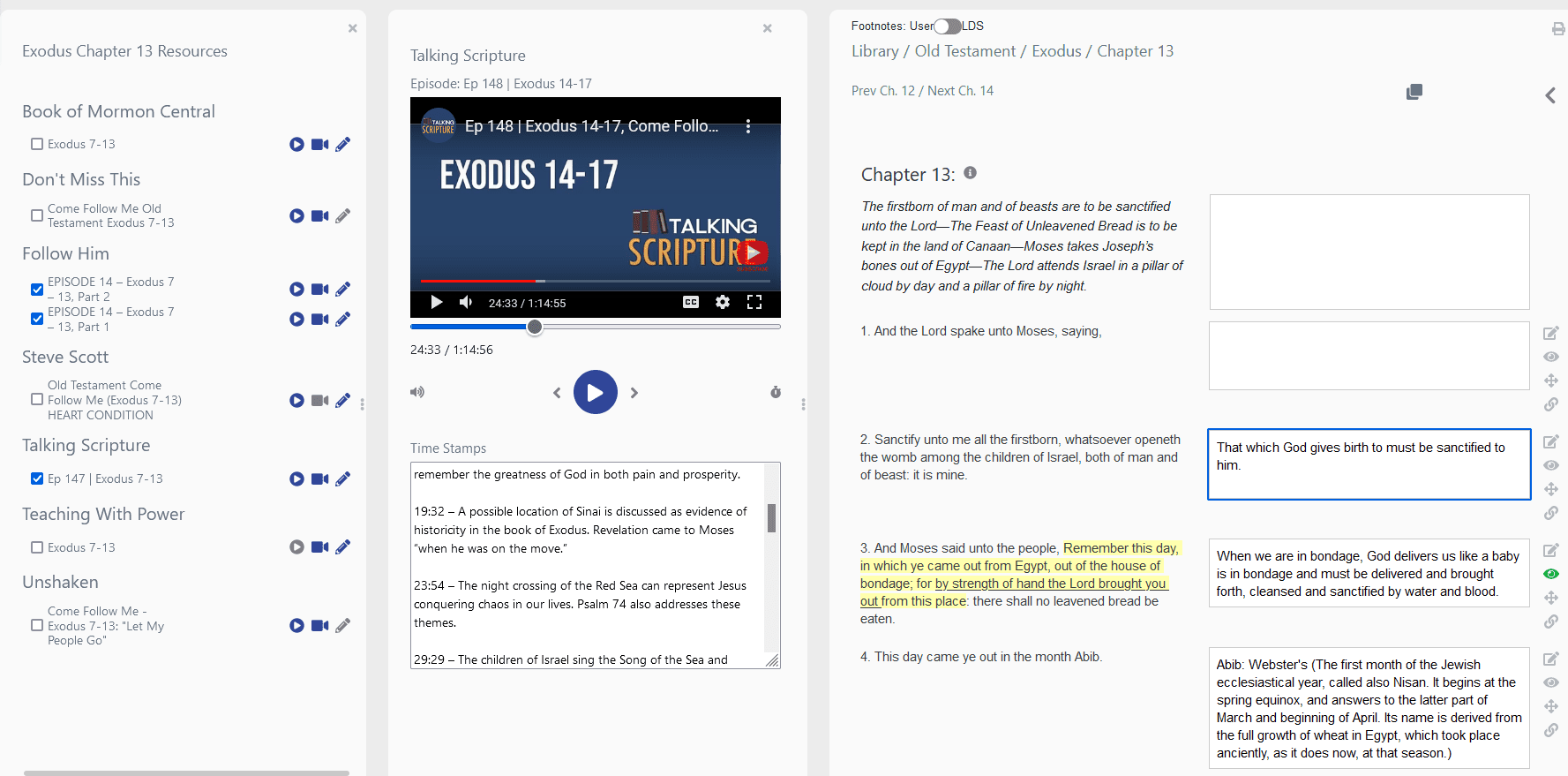 Come follow me integration