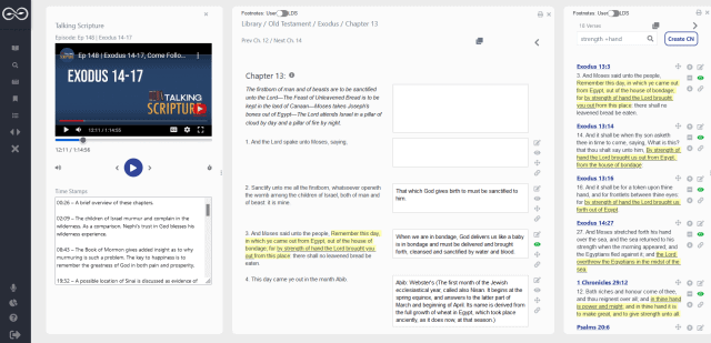 Come follow me sample screen