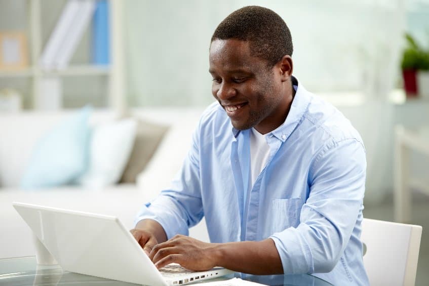 Man digging deeper into the scriptures Man digging deeper into the scriptures