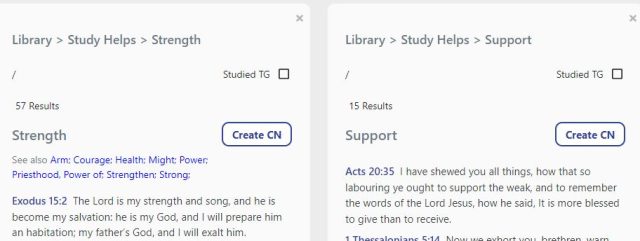 strengthen and support