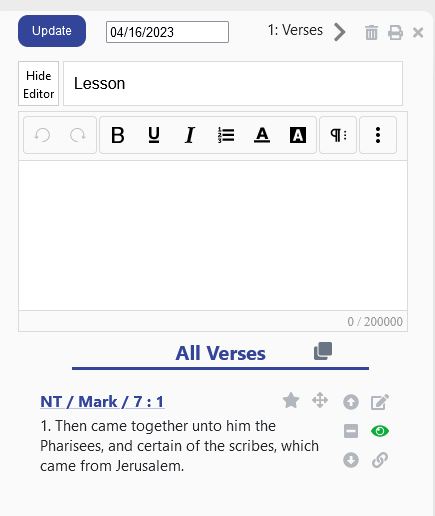 Create a CN from a lesson verse