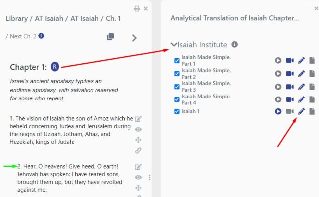 Analytical Translation of Isaiah