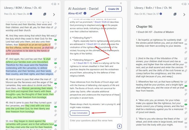 New AI features in Scripture Notes